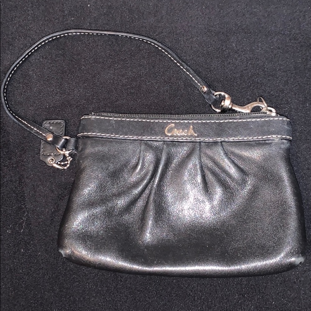 Black Coach Wristlet